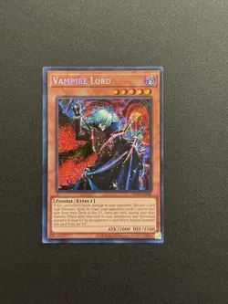 2023 YUGIOH 25TH DCR SECRET RARE VAMPIRE LORD NM - Image 1