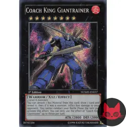 Yugioh Coach King Giantrainer NUMH-EN037 Secret Rare 1st Edition NM - Image 1