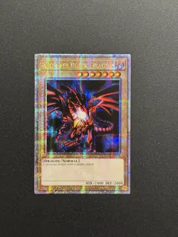 2023 YUGIOH 25TH ANNIVERSARY QCR SECRET RARE RED EYES BLACK DRAGON NM - Image 1