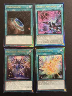 2025 YUGIOH RA04 PLATINUM ULTIMATE RARE TERRAFORMING NM BONUS SET - Image 1