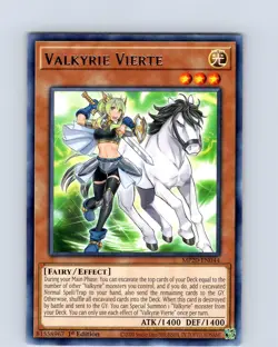 Yu-Gi-Oh TCG Valkyrie Vierte MP20-EN044 1st Edition Regular Rare Card NM - Image 1