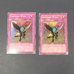 Yugioh TCG - 2x Gryphon Wing - SDP-050 - LP/MP - Vintage - Super Rare - Trap - Image 1