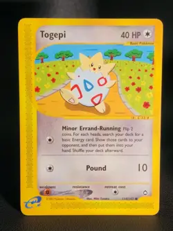 Pokemon Card - Togepi Aquapolis 114/147 Non Holo LP 2002 WOTC - Image 4
