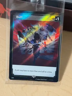 Riftbound Buff Fist Bump Promo Card, Sealed, Riot **Limited Exclusive** - Image 1