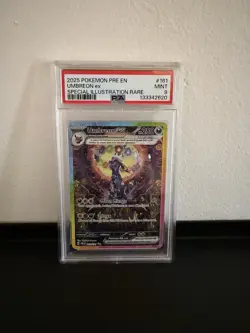Pokemon Umbreon EX TCG Prismatic Evolutions Holo Card 161/131 PSA 9 - Image 1