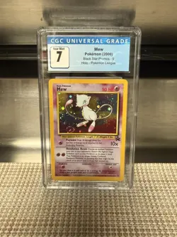 Mew Black Star Promo 9 Holo CGC 7 Graded Pokemon Card - Image 1