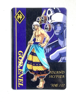 Enel - No.137 - One Piece Gummy Plastic Vintage Card Japanese - Image 1