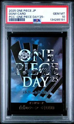 2025 ONE PIECE JPN PREMIUM COLLECTION ONE PIECE DAY'25 DON!! CARD PSA 10 - Image 1