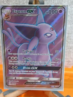 Pokemon TCG Espeon GX Full Art Ultra Rare Card Sun & Moon 140/149 - Image 1