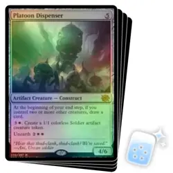 FOIL PLATOON DISPENSER X4 The Brothers' War BRO Magic MTG MINT CARD - Image 1