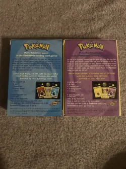 Vintage 1999 Pokemon Blackout & Base Theme Deck Box, Manual & Extras , No Cards - Image 2