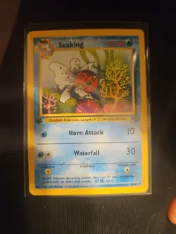 Seaking 46/64 Uncommon Jungle 1st Edition Non Holo Pokemon Card - Image 1