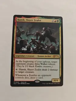 Hansk, Slayer Zealot - 22 - NM Normal SLX Cards MTG Magic The Gathering - Image 1