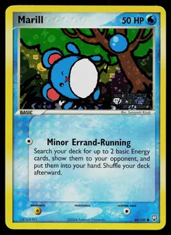 Pokemon Card - Marill Team Rocket Returns 68/109 Common Reverse Holo Stamped - Image 1