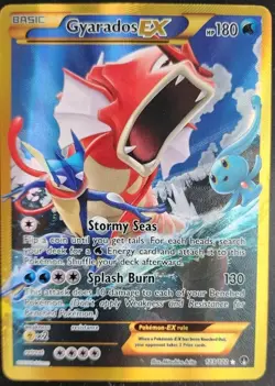 Pokemon TCG Gyarados EX 123/122 XY Breakpoint 2016 Full Art Holo Card - Image 2