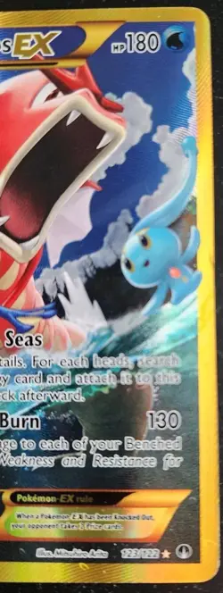 Pokemon TCG Gyarados EX 123/122 XY Breakpoint 2016 Full Art Holo Card - Image 3