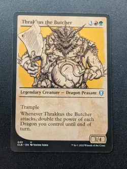 MTG THRAKKUS THE BUTCHER Battle for Baldur's Gate Collectors #440 - Image 1