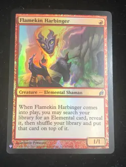 Flamekin Harbinger MTG Mystery Booster Uncommon Foil NM - Image 1