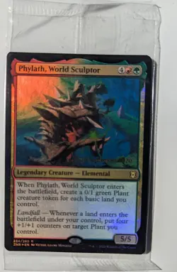 Magic the Gathering PHYLATH, WORLD SCULPTER Promo Gold 2020 Zendikar Rising - Image 1