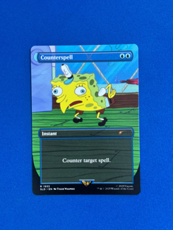 COUNTERSPELL MAGIC THE GATHERING MTG SECRET LAIR SPONGEBOB NON-FOIL 1933 - Image 1