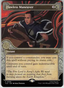 MTG Flawless Maneuver (Showcase) Normal NM Avatar: The Last Airbender: Magic 306 - Image 1