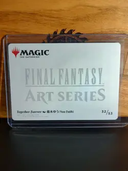 Magic the Gathering Final Fantasy Art Series Together Forever Gold Stamp 32/53 - Image 2