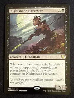1x Nightshade Harvester (138) Commander Legends LP MTG Magic the Gathering x1 - Image 1