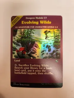 MTG Evolving Wilds Dungeon Module Showcase FOIL AFR 353 NM/M Pack Fresh - Image 1