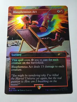 Blasphemous Act (1756) (Rainbow Foil) Secret Lair Drop Foil - Image 1