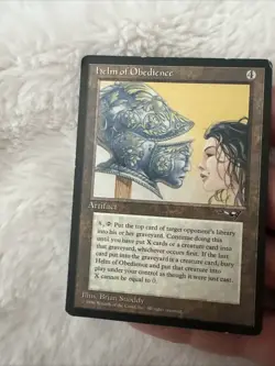 MTG Magic The Gathering Card Helm of Obedience Alliances Regular - Image 3