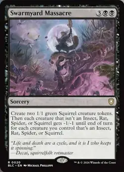 [1x] Swarmyard Massacre Near Mint, English Bloomburrow Commander MTG Magic - Image 1