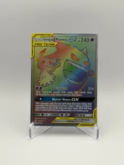 Pokemon Gengar & Mimikyu GX (Secret) 186/181 Sm-Team Up Holo LP+ - Image 1