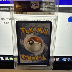 2021 POKEMON BLACK STAR PROMO #SWSH144 GRENINJA GOLD STAR CELEBRATIONS ETB PSA 8 - Image 3