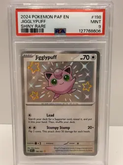 2024 Pokemon Paldean Fates Jigglypuff Shiny Rare PSA 9 - Image 5