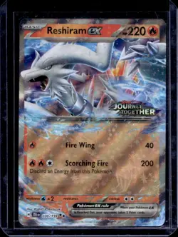 2025 Pokemon SV Journey Together JTG EN Reshiram ex Reverse Holo #030/159 - Image 1