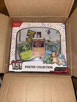 Nintendo Pokemon TCG Scarlet & Violet - 151 Poster Collection Box - 3 Packs 820650853166 - Image 1