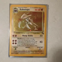 Pokemon Kabutops 9/62 Fossil Holo Rare Stage 2 English 1999 60 HP - Image 4