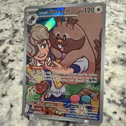 Pokemon Arven’s Greedent 205/182 Illustration Rare SV10 Destined Rivals 🔥 - Image 3