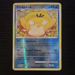 Pokemon Psyduck 87/127 Platinum Reverse Holo Common 60HP Basic 2009 English - Image 1