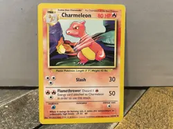 Pokemon TCG Charmeleon Base Set Shadowless 24/102 VTG mp WOTC 1999 - Image 1