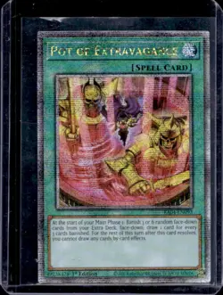 2025 Yu-Gi-Oh! Quarter Century Pot of Extravagance Secret Rare #RA04-EN093 - Image 1