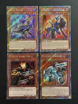 2024 YUGIOH RA03 PLATINUM SECRET RARE ABYSS SHARK NM BONUS SET - Image 1