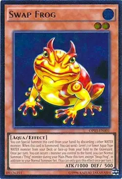 Swap Frog (UTR) - Unlimited - OP03-EN001 - OTS Tournament Pack 3 - NM - Image 1
