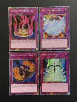 2024 YUGIOH RA03 PLATINUM SECRET RARE CURSED SEAL NM BONUS SET - Image 1