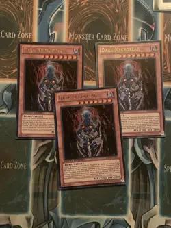 Yugioh TCG 3x NM Dark Necrofear LC03-EN002 Ultra Rare Limited Edition - Image 1