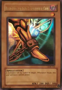 YUGIOH LEFT LEG OF THE FORBIDDEN ONE LOB-121 ULTRA UNLIMITED ED LP - Image 1