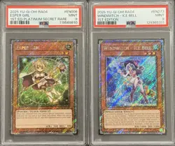 2025 PSA 9 YUGIOH RA04 PLATINUM SECRET RARE ESPER GIRL & WINDWITCH SET 💫 - Image 1