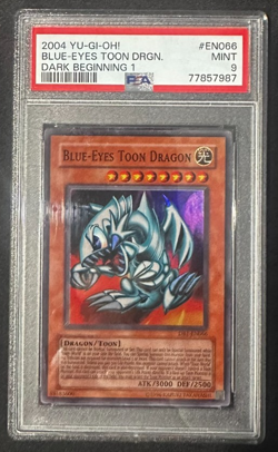 Yu-Gi-Oh! | Dark Beginning 1 | Blue-Eyes Toon Dragon | EN066 | PSA 9 - Image 1