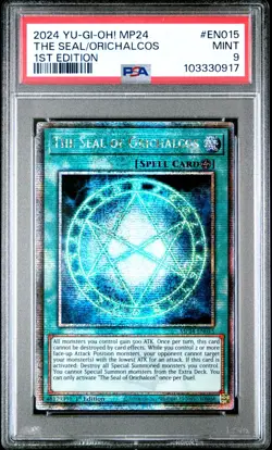 The Seal of Orichalcos - PSA 9 - MP24-EN015 Quarter Century Secret Rare Yugioh - Image 1