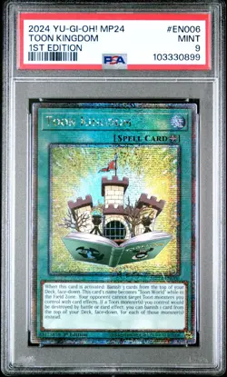Toon Kingdom - PSA 9 - MP24-EN006 - Quarter Century Secret Rare - Yugioh - Image 1